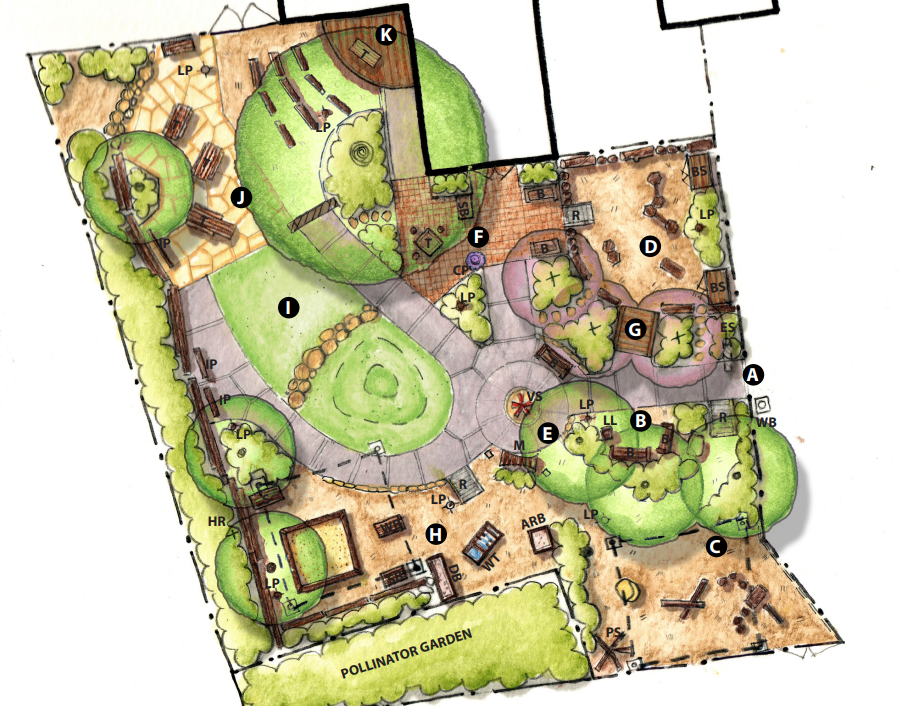 nature play concept sketch